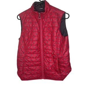 ARIAT Womens Pink/Gray ZipUp ABERDEEN REVERSIBLE VEST Equestrian Medium